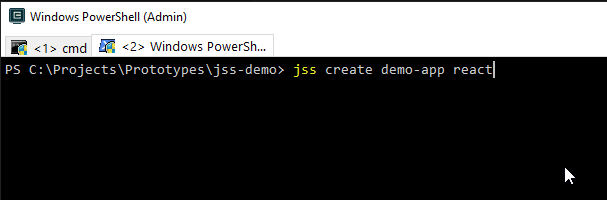 jss create demo-app react