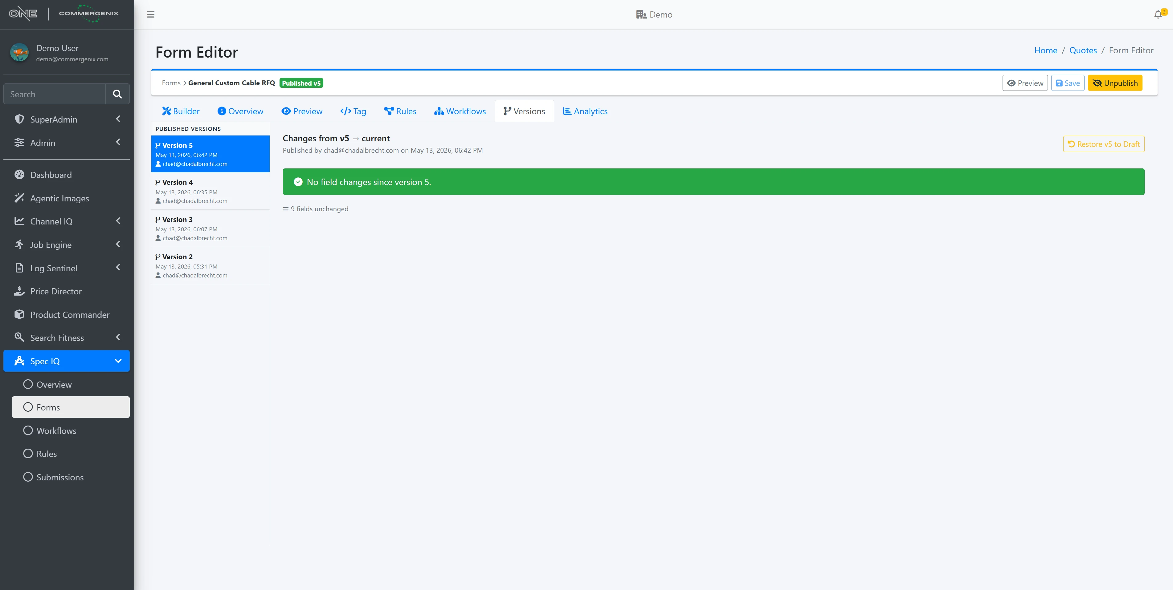  ?? Speciq Formeditor Versions